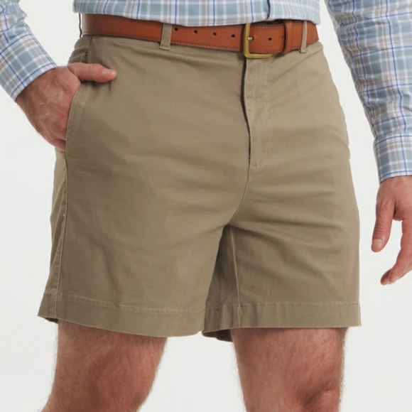Chino 42 Straight Fit Stretch Brown Flat Front Travel Career Golf Cruise - Picture 1 of 6